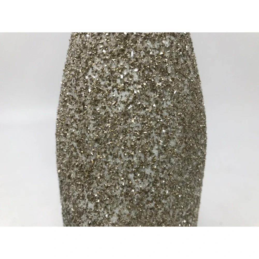 Vaillancourt Folk Art Renaissance Glitter Grey Alcohol Bottle Decoration 2012